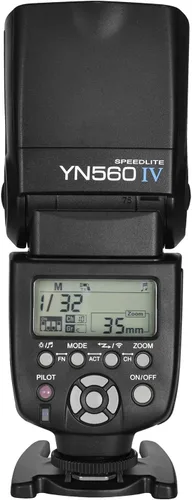 Vista 2 de Yongnuo YN560 IV Flash Speedlite inalámbrico, Flash Master + Slave + Sistema de disparo incorporado, para cámaras digitales Canon Nikon Pentax Negro