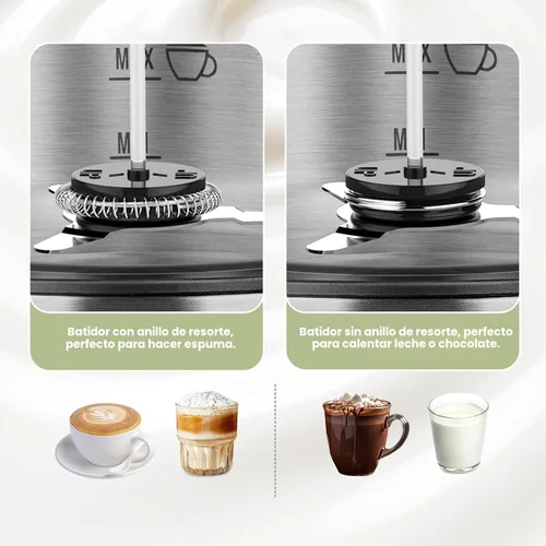 Vista 7 de Gevi Cafetera de capuchino automática de 20 bares, de calentamiento rápido, con espumador de leche espumosa para expreso, latte macchiato, tanque