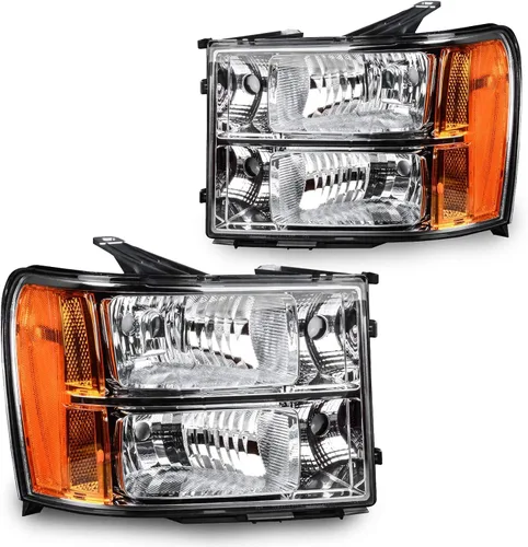 Vista 14 de DWVO Faros delanteros compatibles con Chevy Silverado 1500 1500 HD/2003-2004 Silverado 2500/2003-2006 Silverado 2500HD 3500/2003-2006 Avalanche 1500