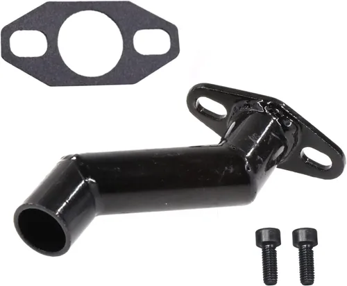 Vista 5 de JRL - Mángano de admisión compensado negro de 32 mm a 40 mm y junta para bicicleta motorizada de 49 cc, 66 cc, 80 cc (negro)