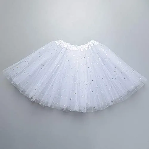 Vista 2 de Falda tutú de ballet para niñas, para cumpleaños, princesa, fiesta, fiesta, vestido de estrella