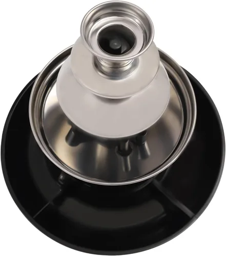 Vista 4 de Máquina de fuente de chocolate de 3 niveles, 40 W, 120 V, 1 libra, máquina eléctrica de fuente de fondue de chocolate de acero inoxidable, máquina