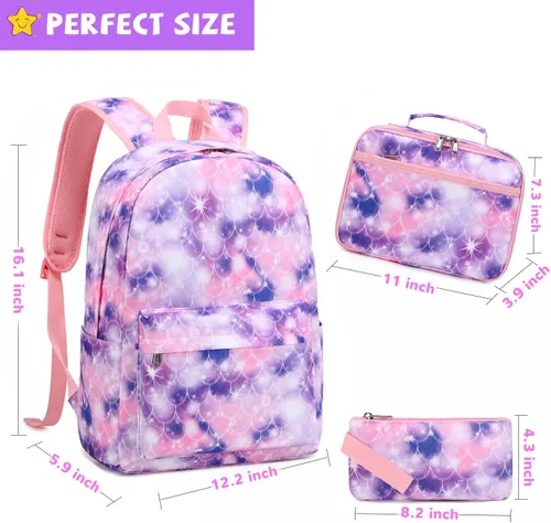 Vista 5 de Mochilas escolares para niñas, niños y adolescentes