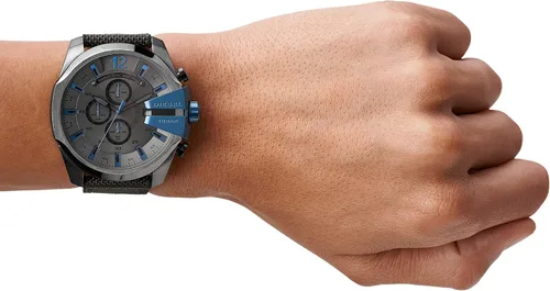 Vista 5 de Diesel Mega Chief - Reloj de cuarzo con cronógrafo de acero inoxidable para hombre