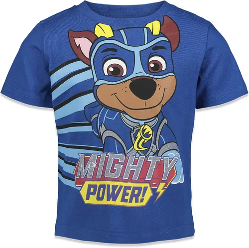 Vista 2 de Nickelodeon Paw Patrol Chase Marshall - Paquete de 3 camisetas de manga corta