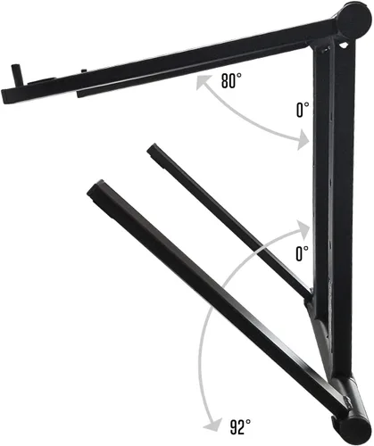 Vista 5 de AXA AXCESSABLES Soporte para portátil DJ con bolsa de viaje Soporte portátil plegable de aluminio para portátiles de hasta 15 pulgadas y 20 libras