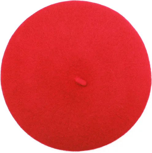 Vista 85 de ZLYC - Boina francesa de lana unicolor para mujeres y niñas