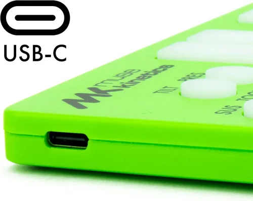 Vista 5 de K-Board-C Colorido controlador de teclado USB MPE MIDI de 25 teclas con USB-C (lima)