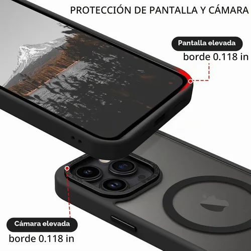 Vista 7 de BENTOBEN Funda magnética para iPhone 11 Pro Max, [compatible con MagSafe] translúcida mate esmerilada antihuellas, delgada, a prueba de golpes