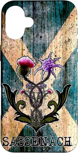 Vista 23 de Purple Thistle Flower Scottish Flag Scots Sassenach Vintage Case for iPhone 17