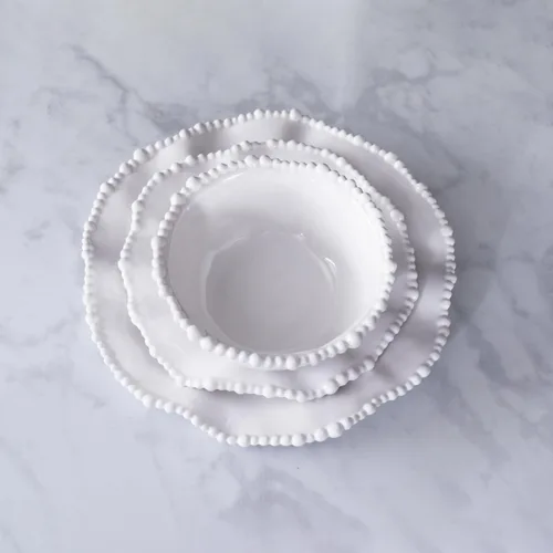 Vista 9 de Beatriz Ball VIDA Alegria - Juego de 4 platos de ensalada de 9 pulgadas (blanco)