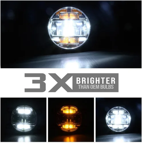 Vista 2 de Conjunto de luces LED de conducción antiniebla para Subaru BRZ WRX STI Impreza Legacy Outback Forester Crosstrek Switchback - Kit de lámparas