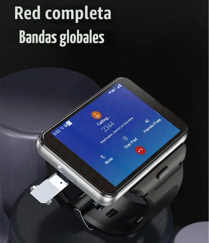 Vista 4 de Reloj inteligente Rainbuvvy para hombre, 4G, reloj inteligente para Android e iOS, pantalla táctil de 2.88 pulgadas, Android 11 OS, 64GB, rastreador