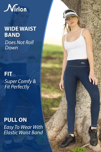 Vista 5 de Nirlon Jeggings - Leggings de cintura alta con control de abdomen para mujer
