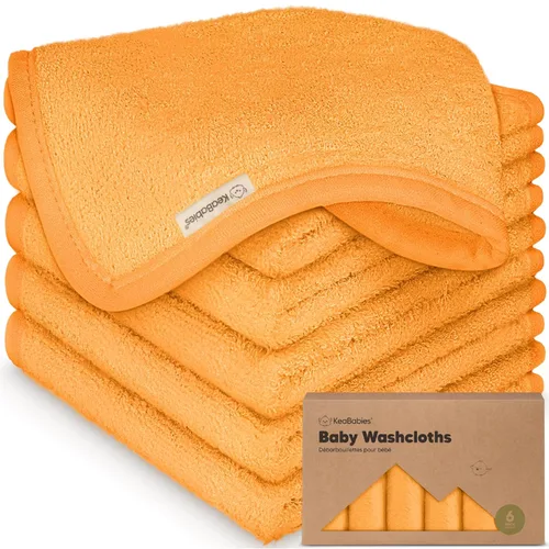 Vista 30 de Paquete de 6 paños de viscosa suave y absorbente de bambú para cara, cuerpo, toallas de bebé para recién nacidos, niños, niños pequeños, bebés
