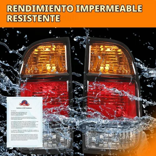 Vista 6 de G-PLUS Conjunto de luces traseras con arnés de cableado, compatible con Toyota Tundra de cabina regular y de acceso 2000-2006, NO es compatible