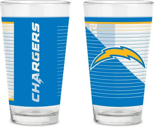 Vista 30 de Rico Industries NFL Football Main - Juego de 2 vasos clásicos de 16 onzas con logotipo impreso digitalmente, apto para lavavajillas NFL Football