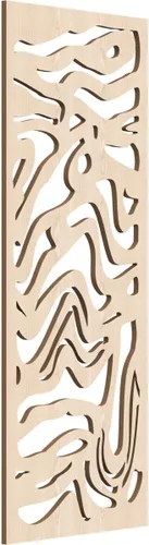 Vista 127 de 9 3/8"W x 24 3/8"H x 1/4"T Northfield Decorativos Paneles de Pared de Madera Calado, Abedul