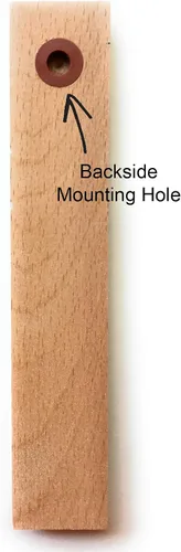 Vista 2 de Termómetro de pared interior de madera de 6 pulgadas (haya)