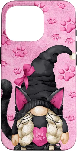 Vista 20 de Black Cat Halloween Gnome Decor Cute Pattern for Cat Mom Case for iPhone 17