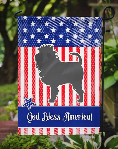 Vista 3 de Caroline's Treasures BB3348GF - Bandera patriótica de Estados Unidos para jardín, bandera decorativa para patio, jardín, jardín, jardín, multicolor