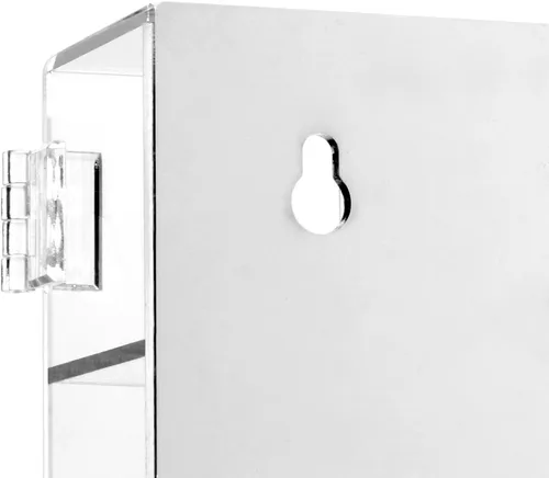 Vista 5 de Ikee Design Acrylic Mirrored Back 12 Compartment Organizer Display Case 12 compartimentos con espejo trasero