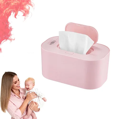Vista 9 de Dispensador portátil de gran capacidad con pantalla LED, soporte ajustable para toallitas húmedas, dispensador de toallitas húmedas para bebés