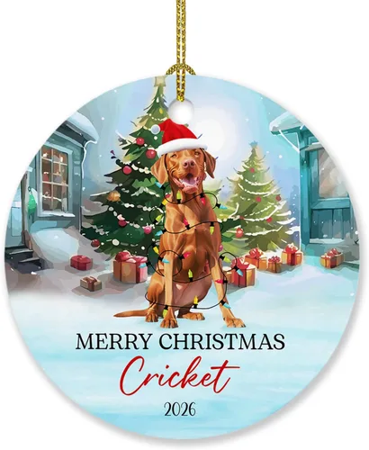 Vista 8 de Adorno personalizado de caniche negro, regalo para perro, mamá, perro, papá, adorno de Navidad único de perro caniche negro 2025, adorno de caniche