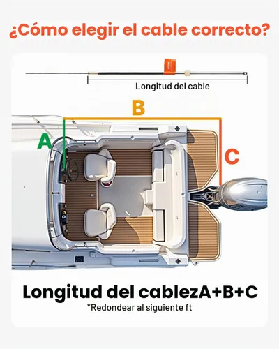 Vista 6 de Kit de Sistema de Dirección para Barco VEVOR