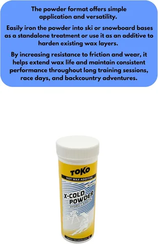 Vista 6 de Toko X-Cold Hydrocarbon Powder 1.76 oz Snow Sport Ski Snowboard Cera