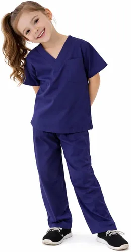 Vista 4 de Natural Uniforms - Juego de uniforme para hacer aseo para niños (tacto suave), 4