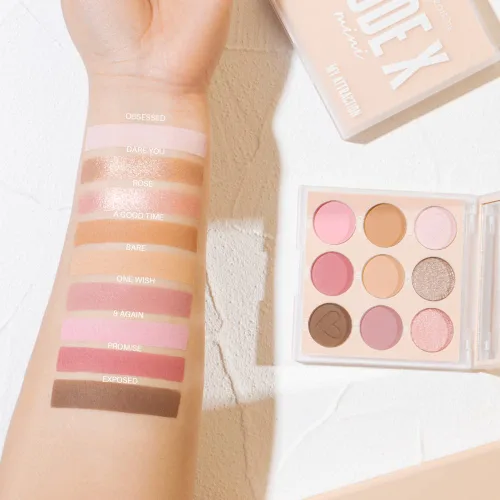 Vista 5 de Beauty Creations NUDEX COLLECTION Paleta de sombras de ojos (MY ATTRACTION MINI)