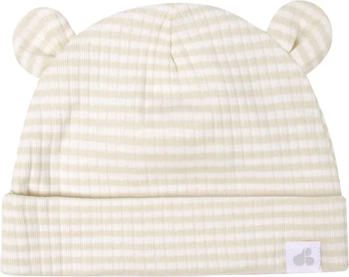 Vista 2 de Just Born Juego de 4 gorros y manoplas para bebé niña