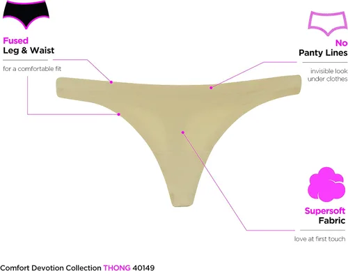 Vista 5 de Maidenform Parte inferior de la Bikini, cómoda para mujer