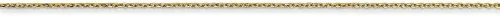 Vista 3 de Roy rosa joyas oro amarillo de 10K .6Mm Sólido Collar de cadena de corte de diamante longitud 16" pulgadas