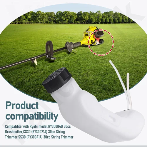 Vista 7 de 308181004 Depósito de combustible para recortadora de línea compatible con Homelite Ryobi 308181004 308123004 Cortadores de línea de cuerda soplador