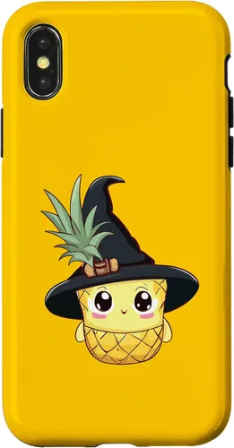 Vista 5 de Funda para iPhone 16 con diseño de piña para Halloween 2024