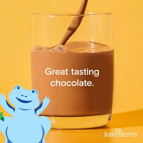 Vista 3 de KATE FARMS - Batido de nutrición pediátrica orgánica de chocolate alto en calorías 1.2, 12g de proteína, 27 vitaminas y minerales, reemplazo