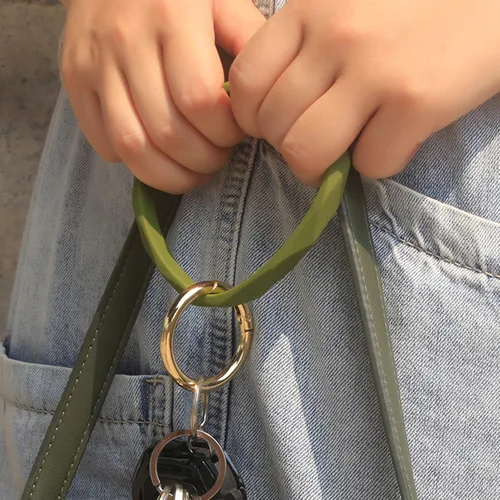 Vista 22 de Llavero pulsera de silicona para mujeres y niñas en forma de diamante