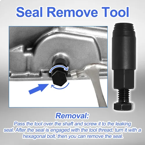 Vista 5 de Removedor/instalador de sellos de cambio de transmisión, compatible con GM 200, 200C, 200-4R TURBO 350, 350C TURBO 400, 425, 475 GM 700-R4 GM 4L60