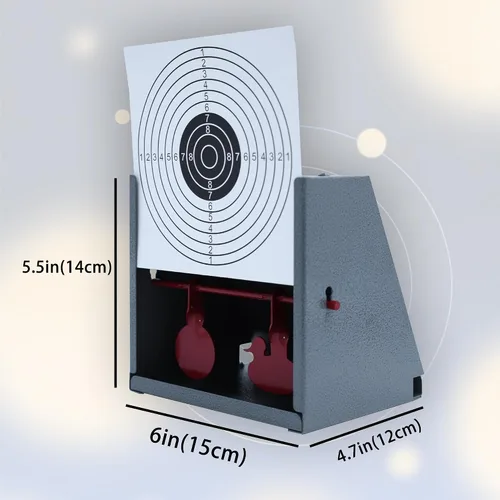 Vista 3 de Target Bb Gun Target, Bb Gun Target, viene con 20 objetivos de papel y, reinicio automático, cuadrado, hierro, diseño portátil adecuado
