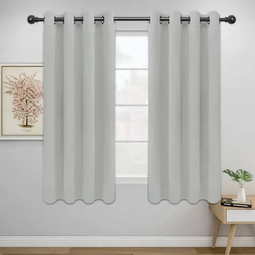 Vista 151 de Easy-Going - Cortinas opacas para dormitorio, aislamiento térmico sólido con ojales, cortinas de ventana para reducción de ruido, cortinas