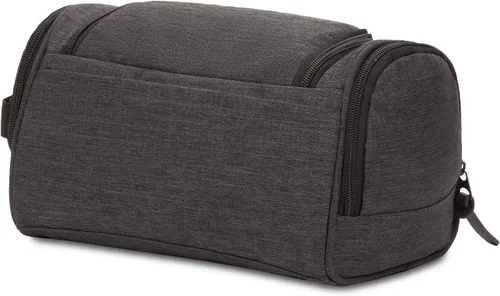 Vista 8 de SWISSGEAR - Neceser colgante para hombre y mujer, kit de viaje para baño, gimnasio y ducha, color gris jaspeado
