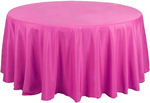 Vista 10 de BalsaCircle – Mantel redondo para bodas, de poliéster, 108 pulgadas, Manzana Verde (Apple Green)
