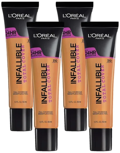 Vista 8 de L'Oreal Paris cosméticos base infalible de cubierta total, Beige Caramelo 309 Beige Caramelo