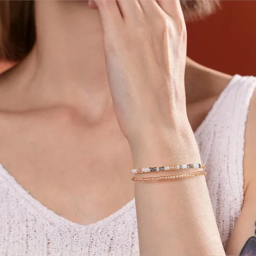 Vista 3 de JoycuFF Pulseras con código morse para mujeres y niñas, joyería para hija, mamá, mejores amigas, regalos inspiradores para niña, alma gemela, día