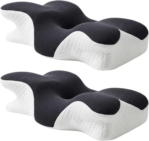 Vista 9 de Almohada cervical para el cuello para aliviar el dolor, almohada de espuma
