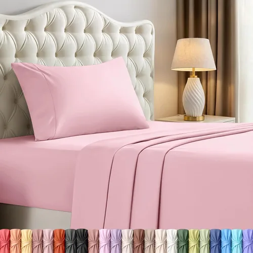 Vista 46 de Utopia Bedding - Juego de sábanas de microfibra cepillada, resistente al encogimiento y a la decoloración, de fácil cuidado, 3 piezas, tamaño Beige