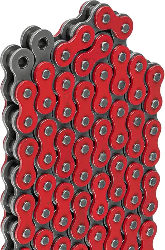 Vista 4 de Caltric Cadena de transmisión roja compatible con Honda Trx200Sx Fourtrax 200 2X4 1986 1987 1988