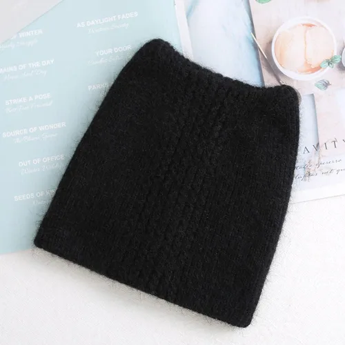 Vista 3 de Gorro de punto de lana con orejas de gato lindo para mujer gorro térmico de doble capa
